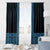 New Zealand Maori Kowhaiwhai Window Curtain Kikorangi Maui and Mangopare