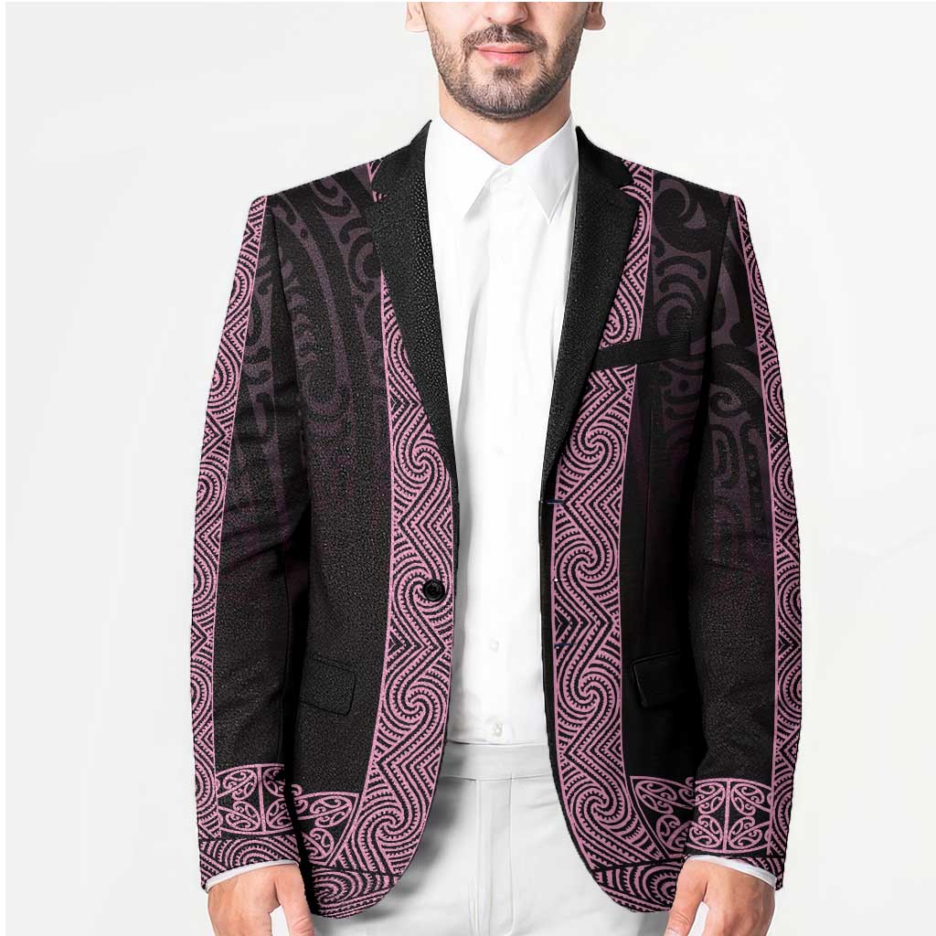 New Zealand Maori Kowhaiwhai Blazer Mawhero Maui and Mangopare - Polynesian Pride