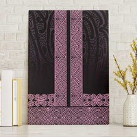 New Zealand Maori Kowhaiwhai Canvas Wall Art Mawhero Maui and Mangopare LT9 Without Frame Pink - Polynesian Pride