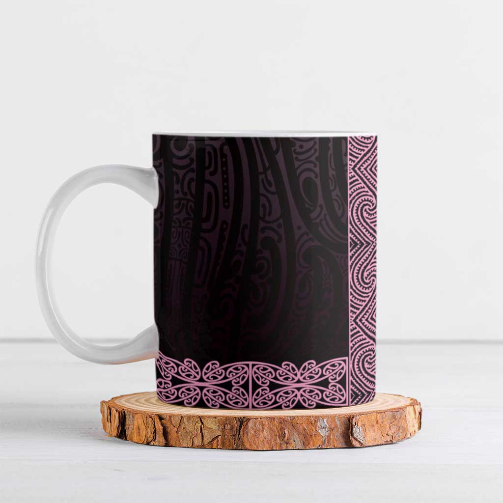 New Zealand Maori Kowhaiwhai Ceramic Mug Mawhero Maui and Mangopare - Polynesian Pride