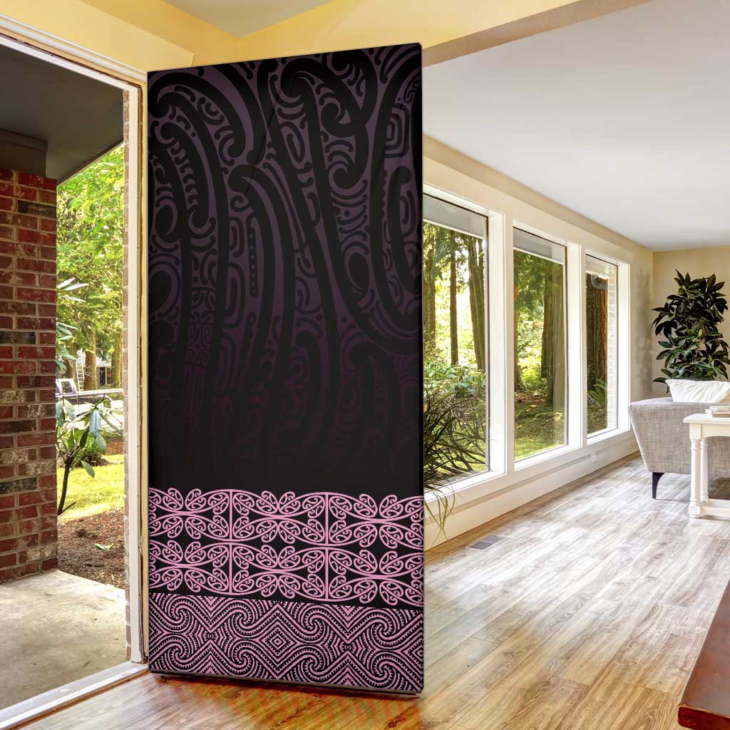 New Zealand Maori Kowhaiwhai Door Cover Mawhero Maui and Mangopare LT9 - Polynesian Pride