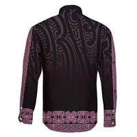 New Zealand Maori Kowhaiwhai Family Matching Long Sleeve Bodycon Dress and Hawaiian Shirt Mawhero Maui and Mangopare LT9 - Polynesian Pride