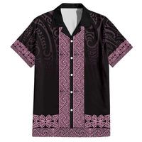 New Zealand Maori Kowhaiwhai Family Matching Off The Shoulder Long Sleeve Dress and Hawaiian Shirt Mawhero Maui and Mangopare