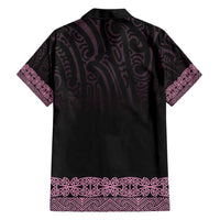 New Zealand Maori Kowhaiwhai Family Matching Short Sleeve Bodycon Dress and Hawaiian Shirt Mawhero Maui and Mangopare LT9 - Polynesian Pride
