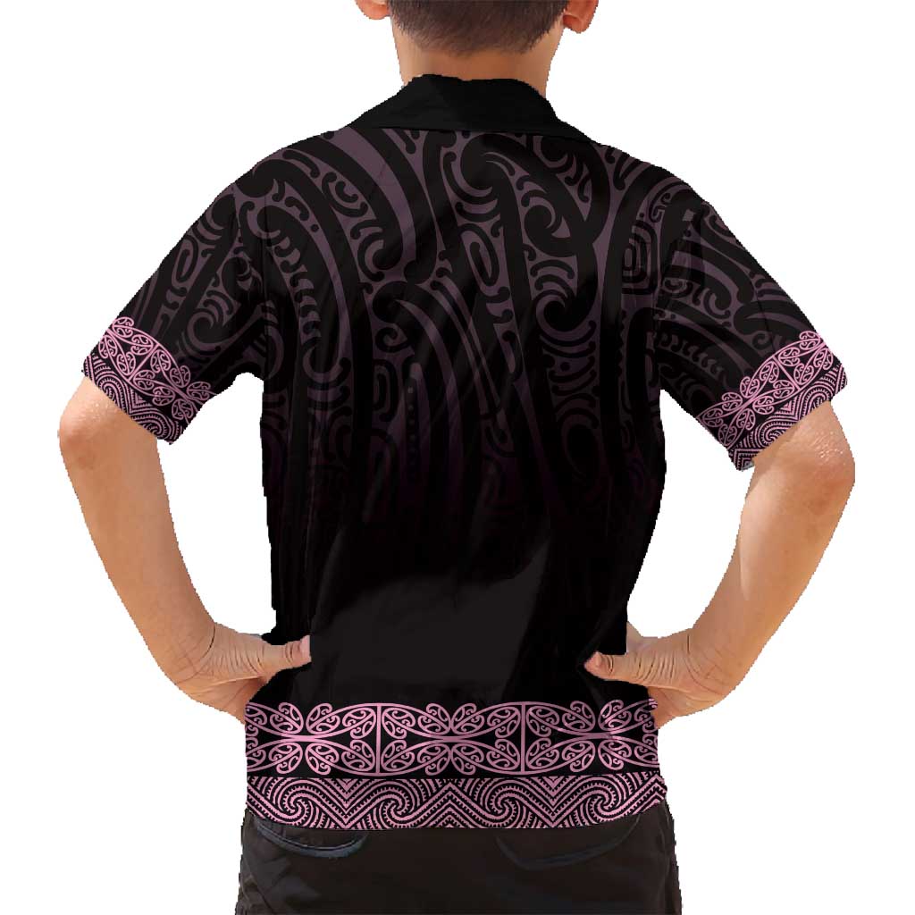 New Zealand Maori Kowhaiwhai Family Matching Tank Maxi Dress and Hawaiian Shirt Mawhero Maui and Mangopare
