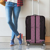 New Zealand Maori Kowhaiwhai Luggage Cover Mawhero Maui and Mangopare