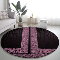 New Zealand Maori Kowhaiwhai Round Carpet Mawhero Maui and Mangopare LT9 - Polynesian Pride