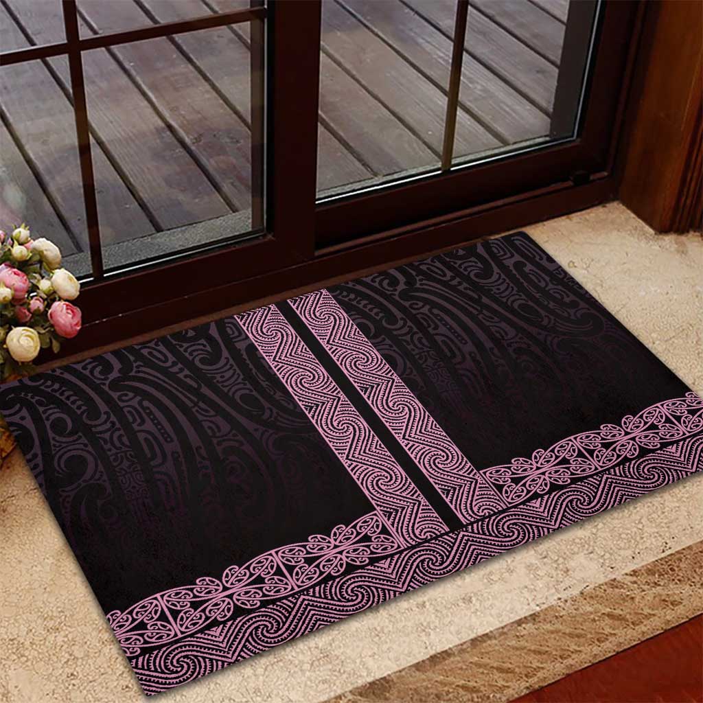 New Zealand Maori Kowhaiwhai Rubber Doormat Mawhero Maui and Mangopare LT9 - Polynesian Pride