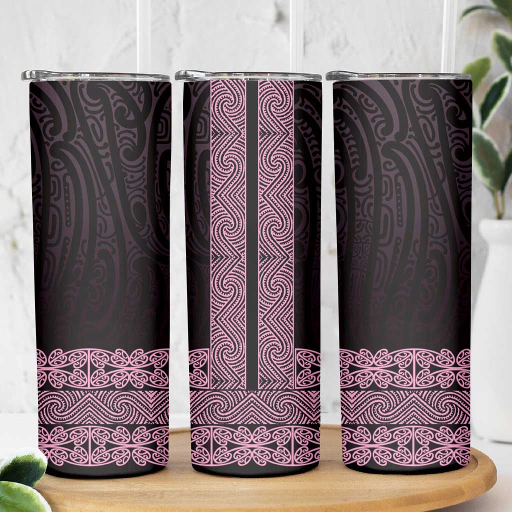 New Zealand Maori Kowhaiwhai Skinny Tumbler Mawhero Maui and Mangopare LT9 - Polynesian Pride