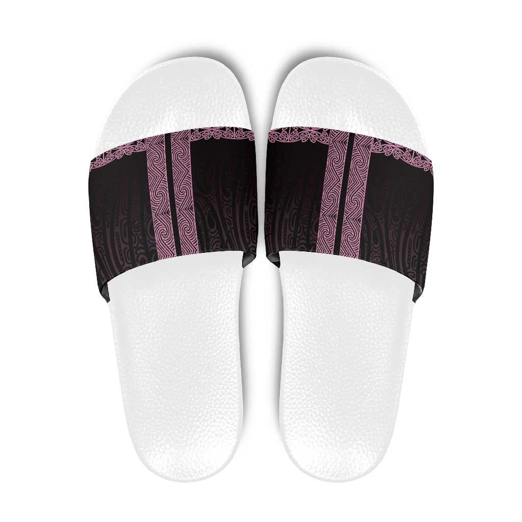 New Zealand Maori Kowhaiwhai Slide Sandals Mawhero Maui and Mangopare - Polynesian Pride