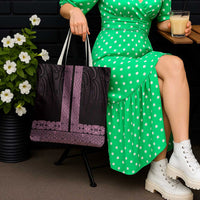 New Zealand Maori Kowhaiwhai Tote Bag Mawhero Maui and Mangopare - Polynesian Pride