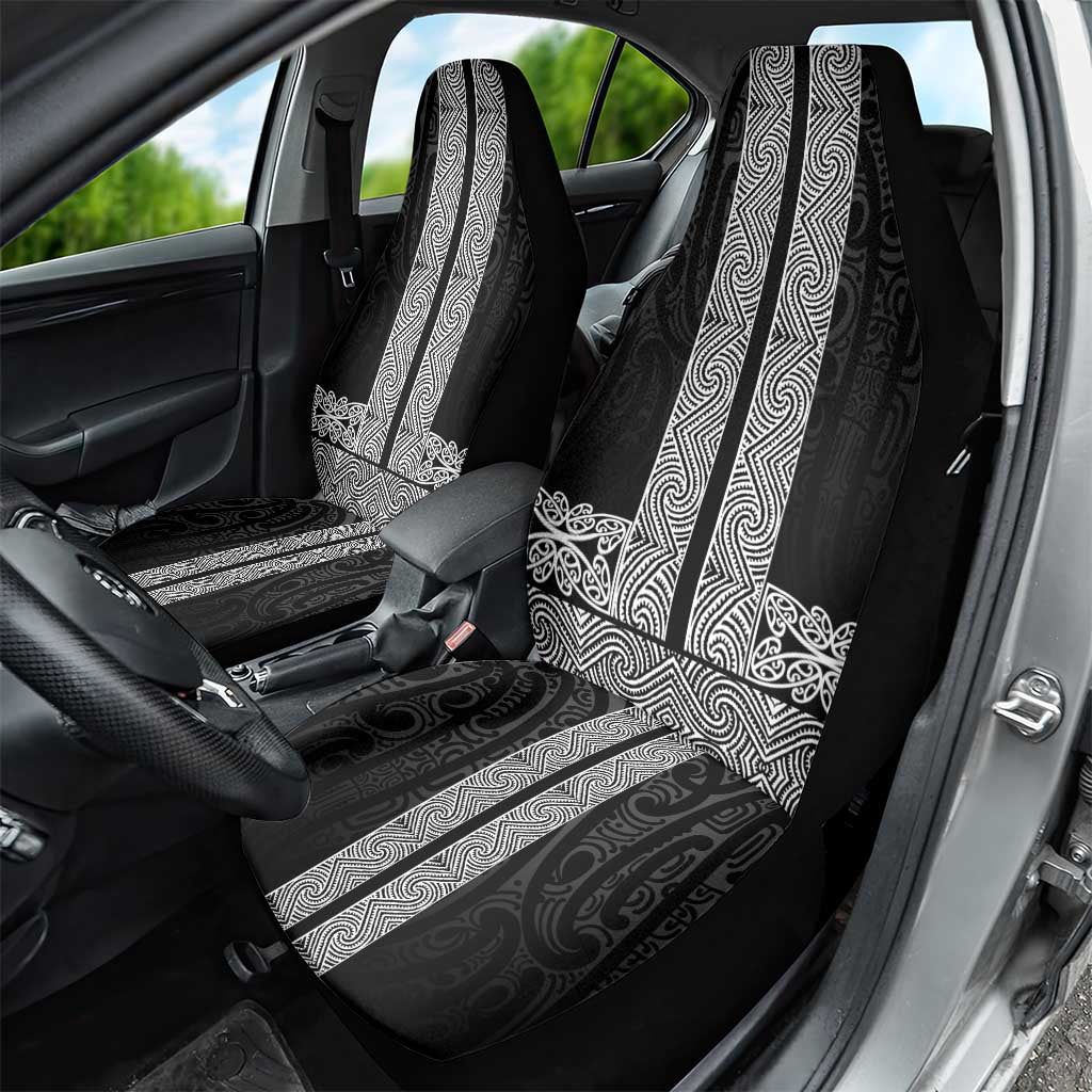 New Zealand Maori Kowhaiwhai Car Seat Cover Pango Maui and Mangopare