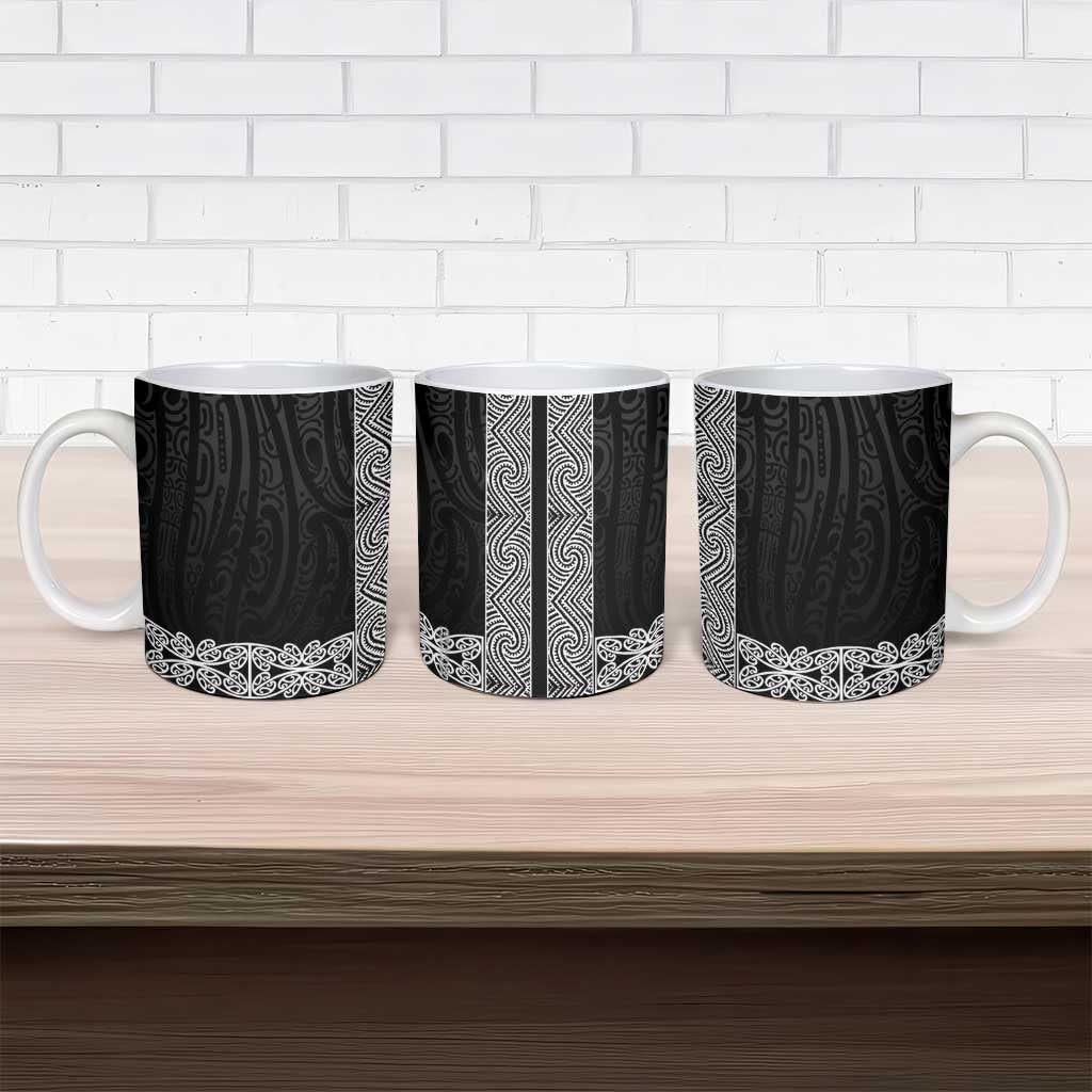 New Zealand Maori Kowhaiwhai Ceramic Mug Pango Maui and Mangopare - Polynesian Pride