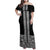 New Zealand Maori Kowhaiwhai Family Matching Off Shoulder Maxi Dress and Hawaiian Shirt Pango Maui and Mangopare