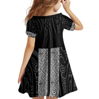 New Zealand Maori Kowhaiwhai Family Matching Summer Maxi Dress and Hawaiian Shirt Pango Maui and Mangopare LT9 - Polynesian Pride