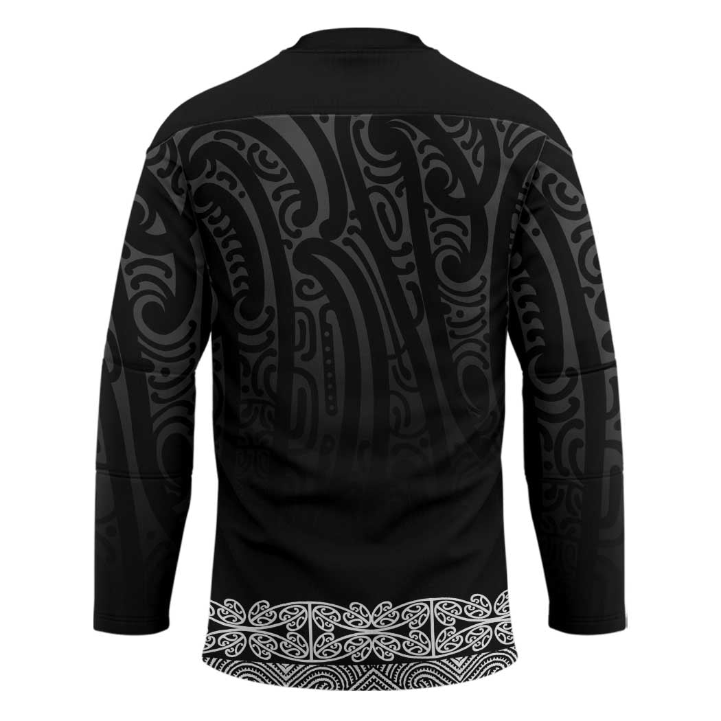 New Zealand Maori Kowhaiwhai Hockey Jersey Pango Maui and Mangopare - Polynesian Pride