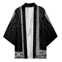 New Zealand Maori Kowhaiwhai Kimono Pango Maui and Mangopare - Polynesian Pride