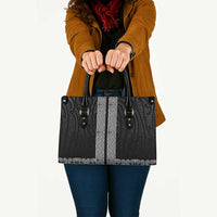 New Zealand Maori Kowhaiwhai Leather Bag Pango Maui and Mangopare - Polynesian Pride