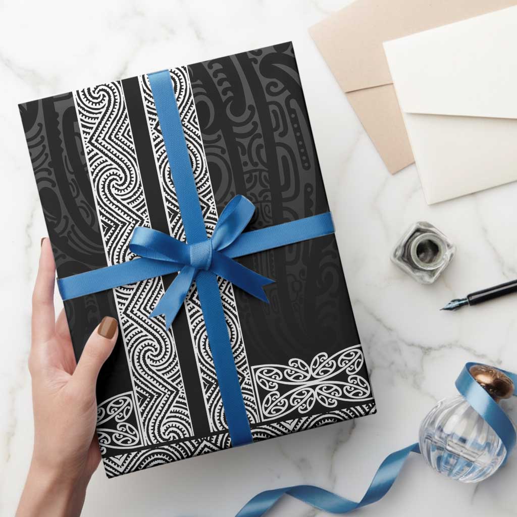 New Zealand Maori Kowhaiwhai Wrapping Paper Pango Maui and Mangopare - Polynesian Pride