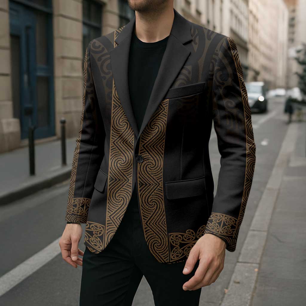 New Zealand Maori Kowhaiwhai Blazer Parauri Maui and Mangopare - Polynesian Pride