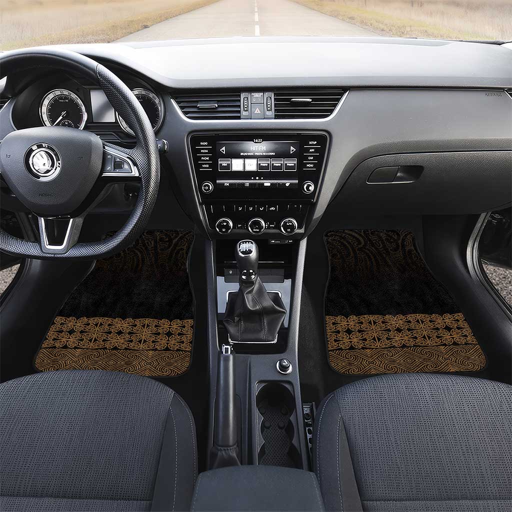 New Zealand Maori Kowhaiwhai Car Mats Parauri Maui and Mangopare