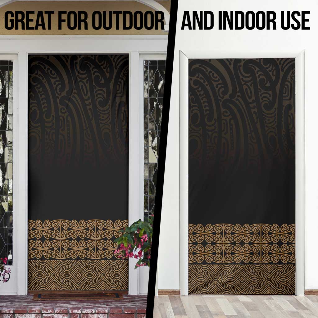 New Zealand Maori Kowhaiwhai Door Cover Parauri Maui and Mangopare LT9 - Polynesian Pride