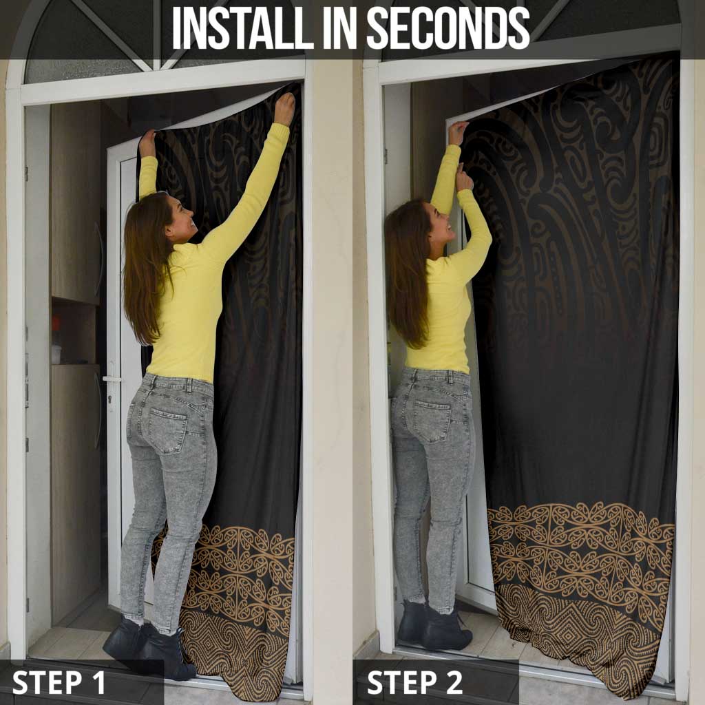 New Zealand Maori Kowhaiwhai Door Cover Parauri Maui and Mangopare LT9 - Polynesian Pride