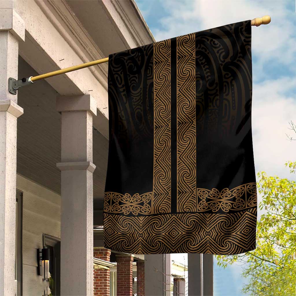 New Zealand Maori Kowhaiwhai Garden Flag Parauri Maui and Mangopare