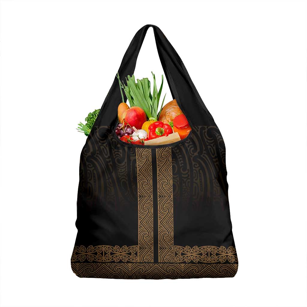 New Zealand Maori Kowhaiwhai Grocery Bag Parauri Maui and Mangopare