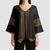 New Zealand Maori Kowhaiwhai Kimono Sleeve Blouse Parauri Maui and Mangopare - Polynesian Pride