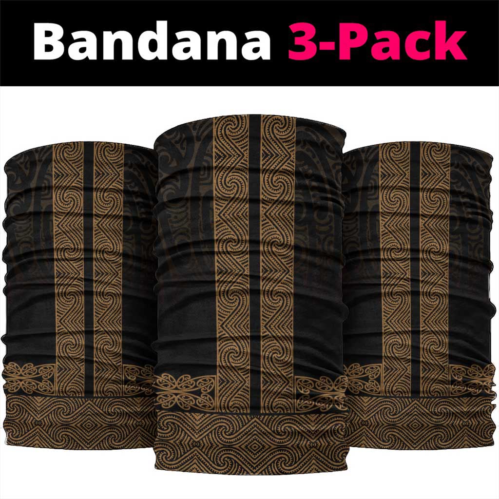 New Zealand Maori Kowhaiwhai Neck Gaiter Parauri Maui and Mangopare - Polynesian Pride