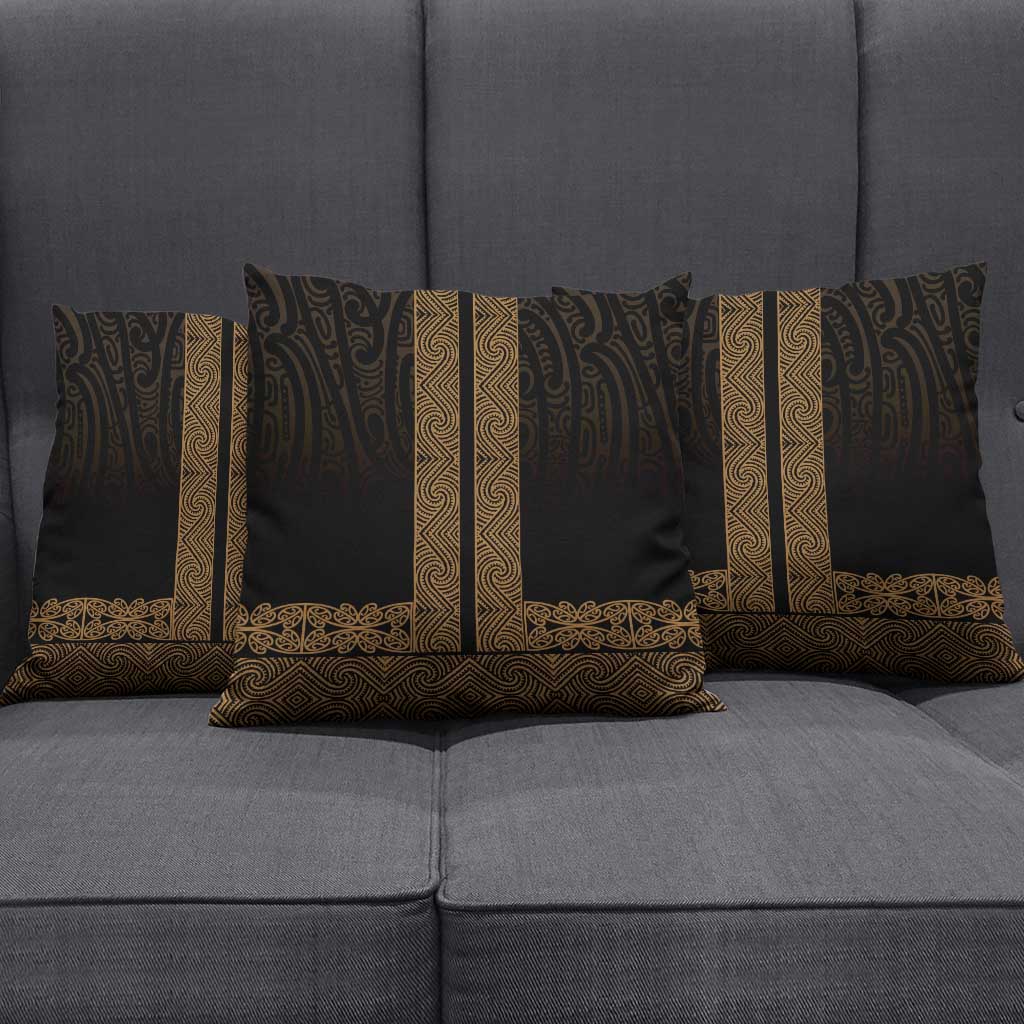 New Zealand Maori Kowhaiwhai Pillow Cover Parauri Maui and Mangopare - Polynesian Pride