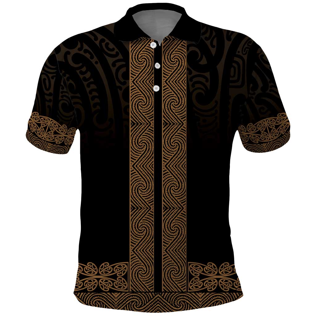 New Zealand Maori Kowhaiwhai Polo Shirt Parauri Maui and Mangopare