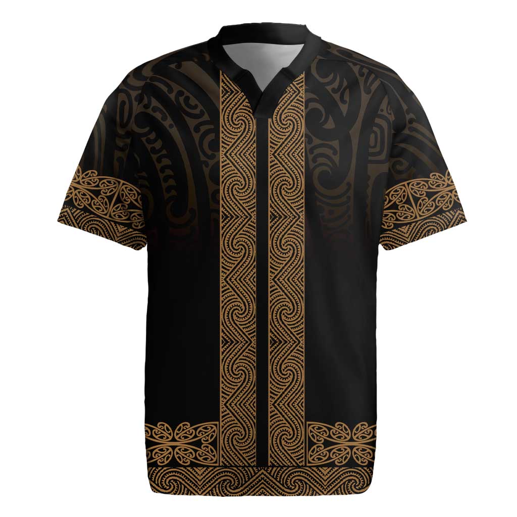 New Zealand Maori Kowhaiwhai Rugby Jersey Parauri Maui and Mangopare