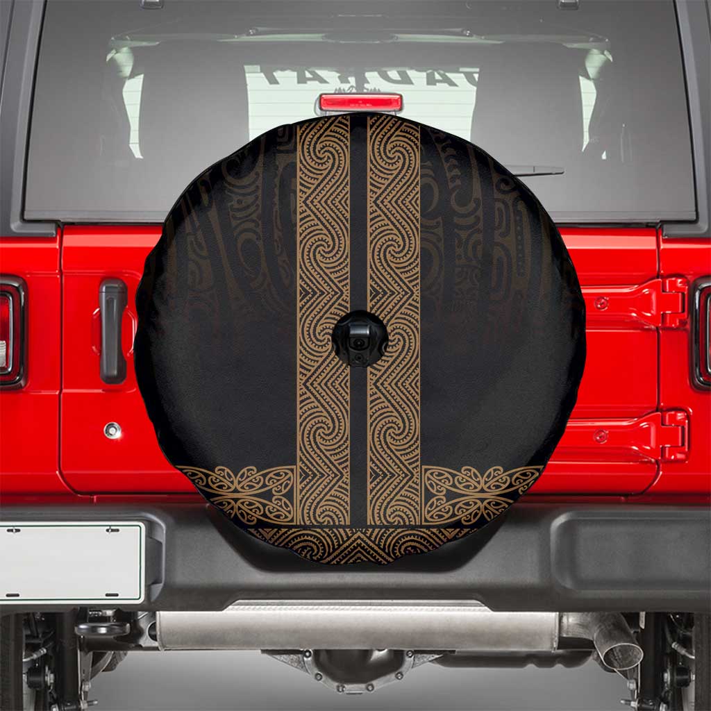 New Zealand Maori Kowhaiwhai Spare Tire Cover Parauri Maui and Mangopare LT9 - Polynesian Pride
