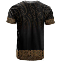 New Zealand Maori Kowhaiwhai T Shirt Parauri Maui and Mangopare