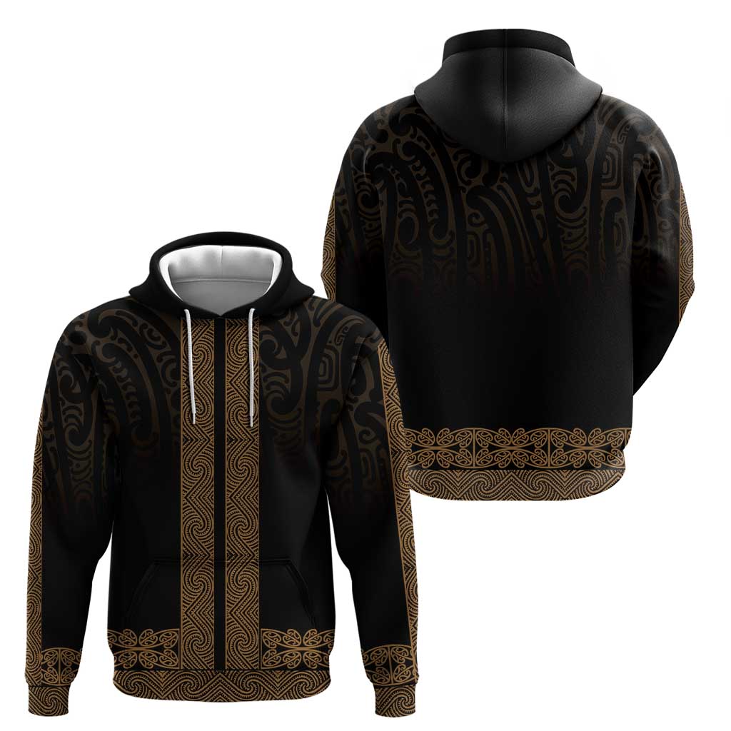 New Zealand Maori Kowhaiwhai Zip Hoodie Parauri Maui and Mangopare LT9 - Polynesian Pride