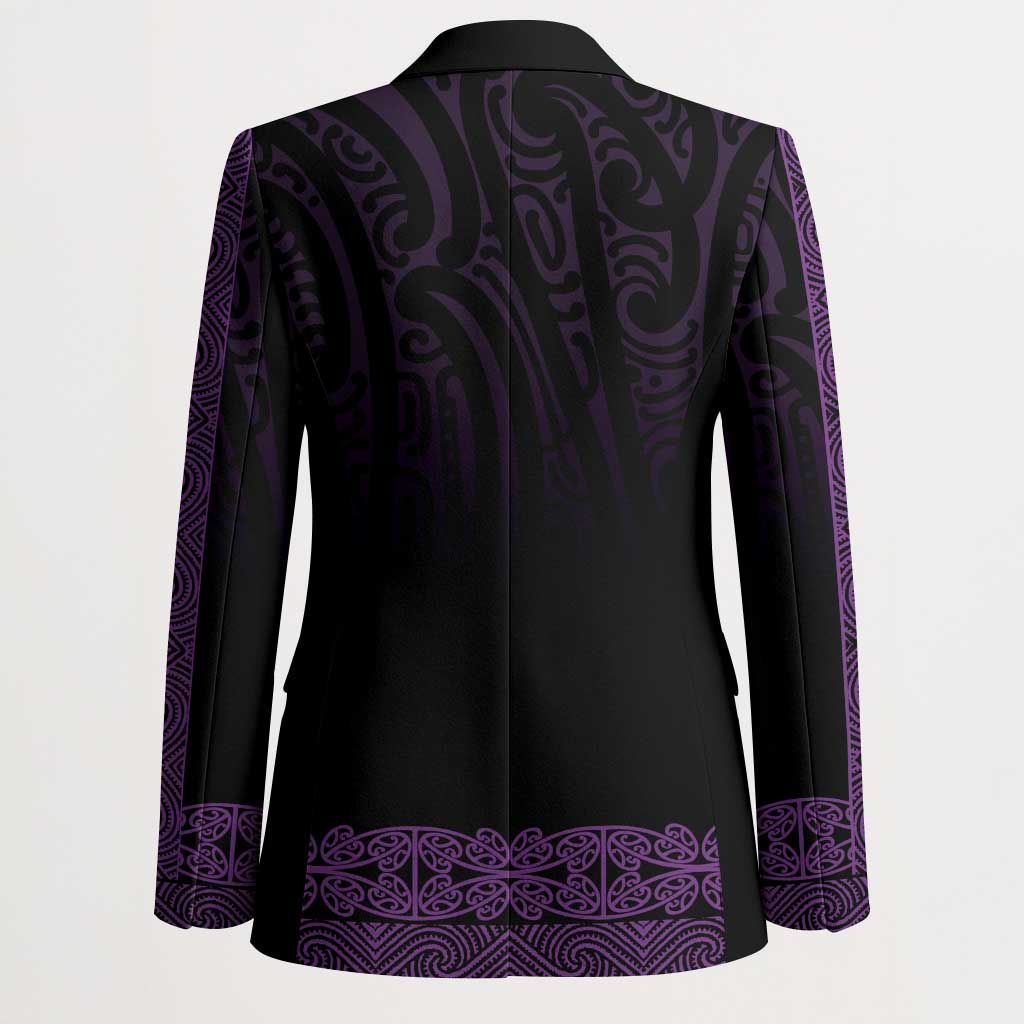 New Zealand Maori Kowhaiwhai Blazer Waiporoporo Maui and Mangopare LT9 - Polynesian Pride
