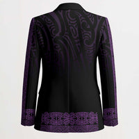 New Zealand Maori Kowhaiwhai Blazer Waiporoporo Maui and Mangopare LT9 - Polynesian Pride