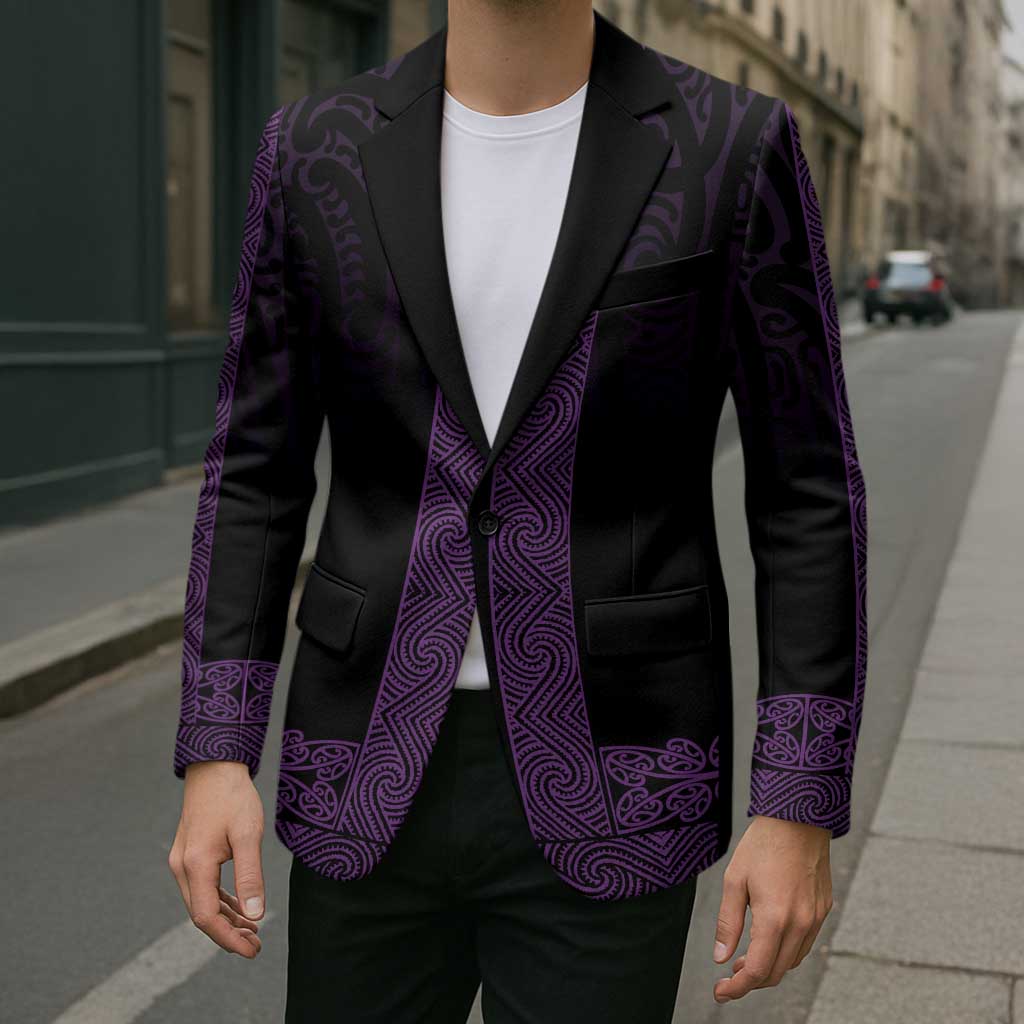 New Zealand Maori Kowhaiwhai Blazer Waiporoporo Maui and Mangopare LT9 - Polynesian Pride