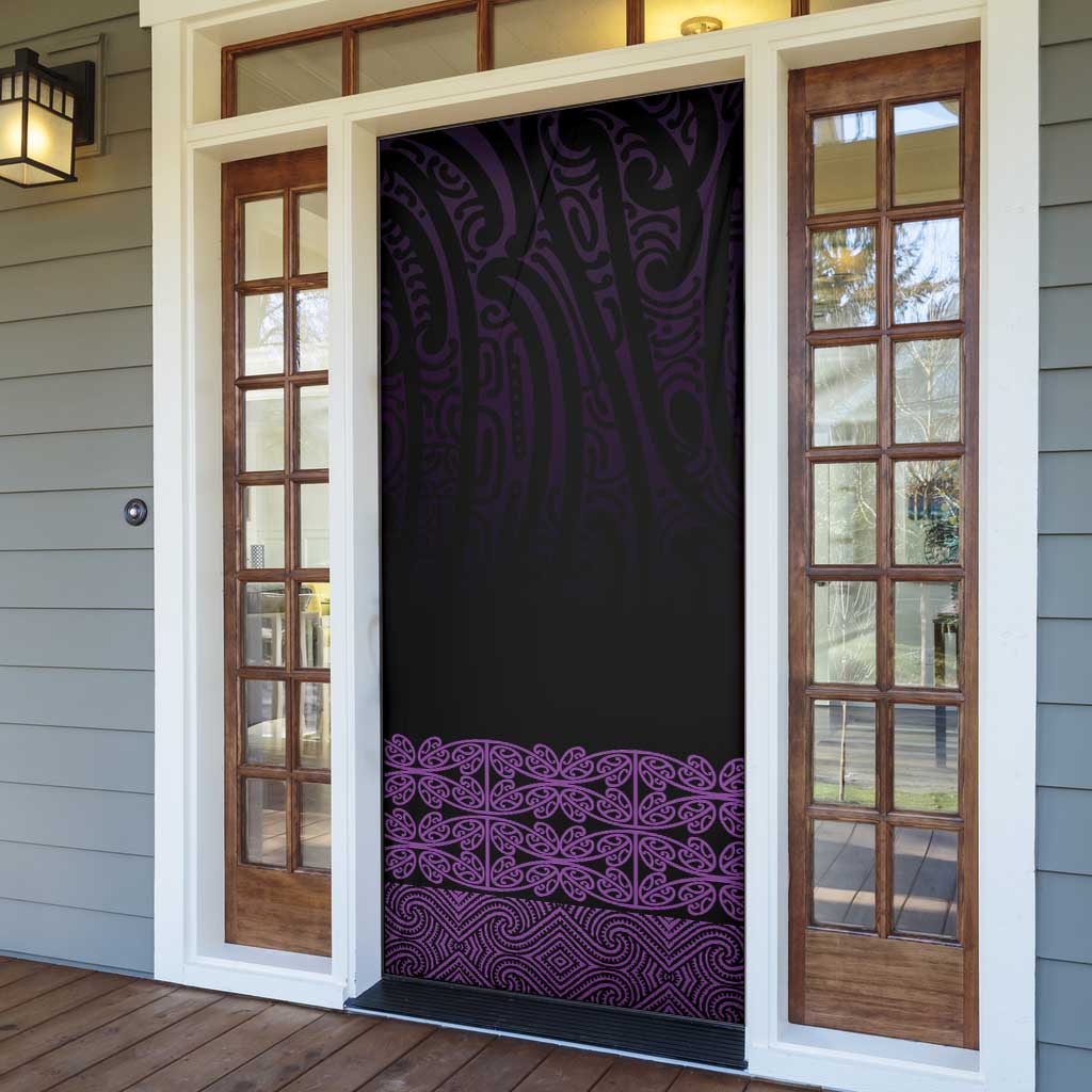 New Zealand Maori Kowhaiwhai Door Cover Waiporoporo Maui and Mangopare LT9 - Polynesian Pride