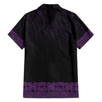 New Zealand Maori Kowhaiwhai Family Matching Long Sleeve Bodycon Dress and Hawaiian Shirt Waiporoporo Maui and Mangopare LT9 - Polynesian Pride