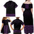 New Zealand Maori Kowhaiwhai Family Matching Off Shoulder Maxi Dress and Hawaiian Shirt Waiporoporo Maui and Mangopare