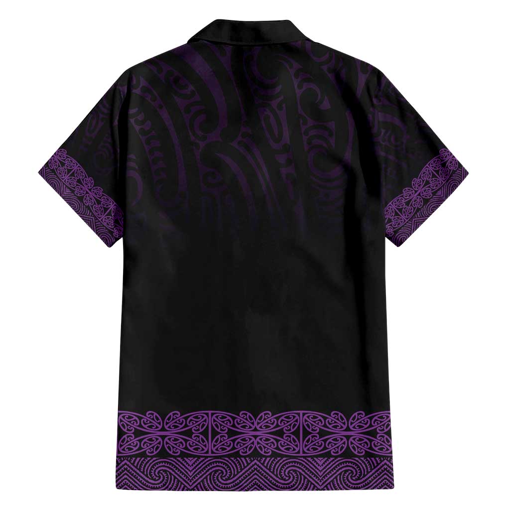 New Zealand Maori Kowhaiwhai Family Matching Off Shoulder Maxi Dress and Hawaiian Shirt Waiporoporo Maui and Mangopare LT9 - Polynesian Pride