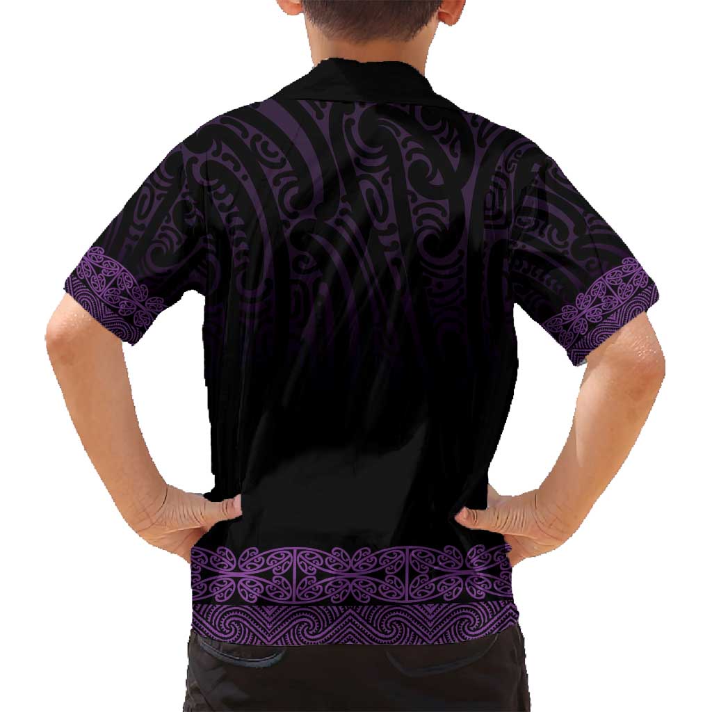 New Zealand Maori Kowhaiwhai Family Matching Summer Maxi Dress and Hawaiian Shirt Waiporoporo Maui and Mangopare LT9 - Polynesian Pride