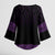 New Zealand Maori Kowhaiwhai Kimono Sleeve Blouse Waiporoporo Maui and Mangopare - Polynesian Pride