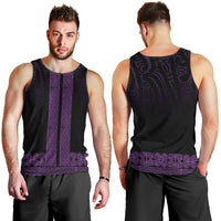 New Zealand Maori Kowhaiwhai Men Tank Top Waiporoporo Maui and Mangopare LT9 - Polynesian Pride