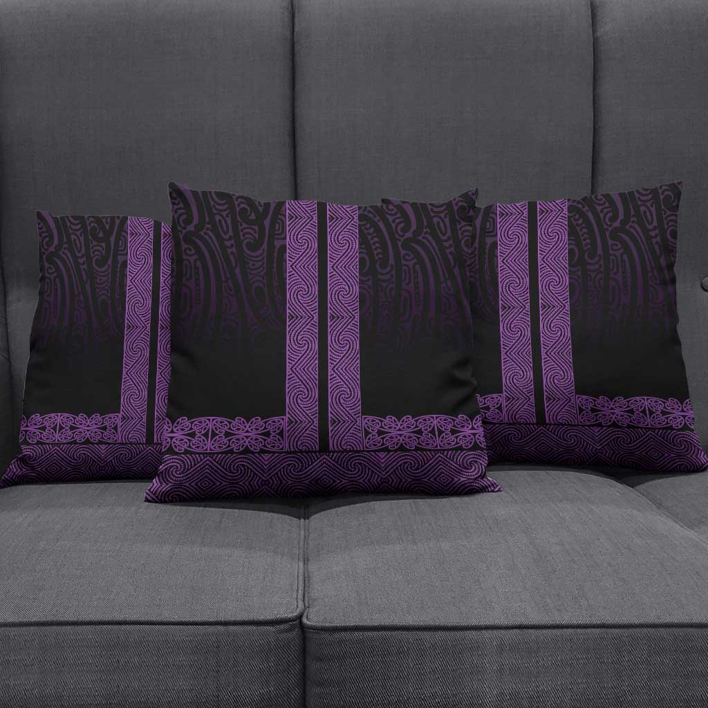 New Zealand Maori Kowhaiwhai Pillow Cover Waiporoporo Maui and Mangopare - Polynesian Pride