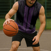 New Zealand Maori Kowhaiwhai Sleeveless Hoodie Waiporoporo Maui and Mangopare - Polynesian Pride