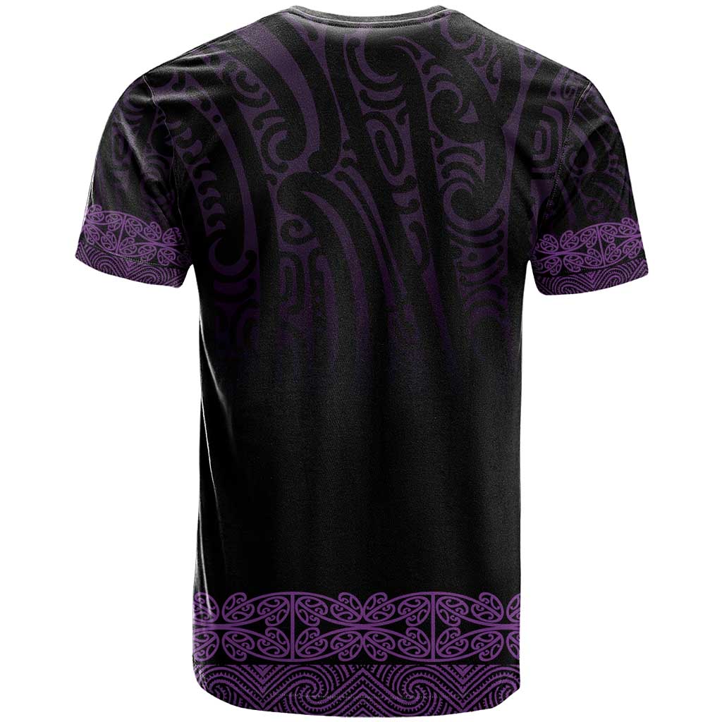 New Zealand Maori Kowhaiwhai T Shirt Waiporoporo Maui and Mangopare LT9 - Polynesian Pride